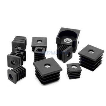 Furniture Square Female Thread Blanking End Caps Tube Insert Nut Plug