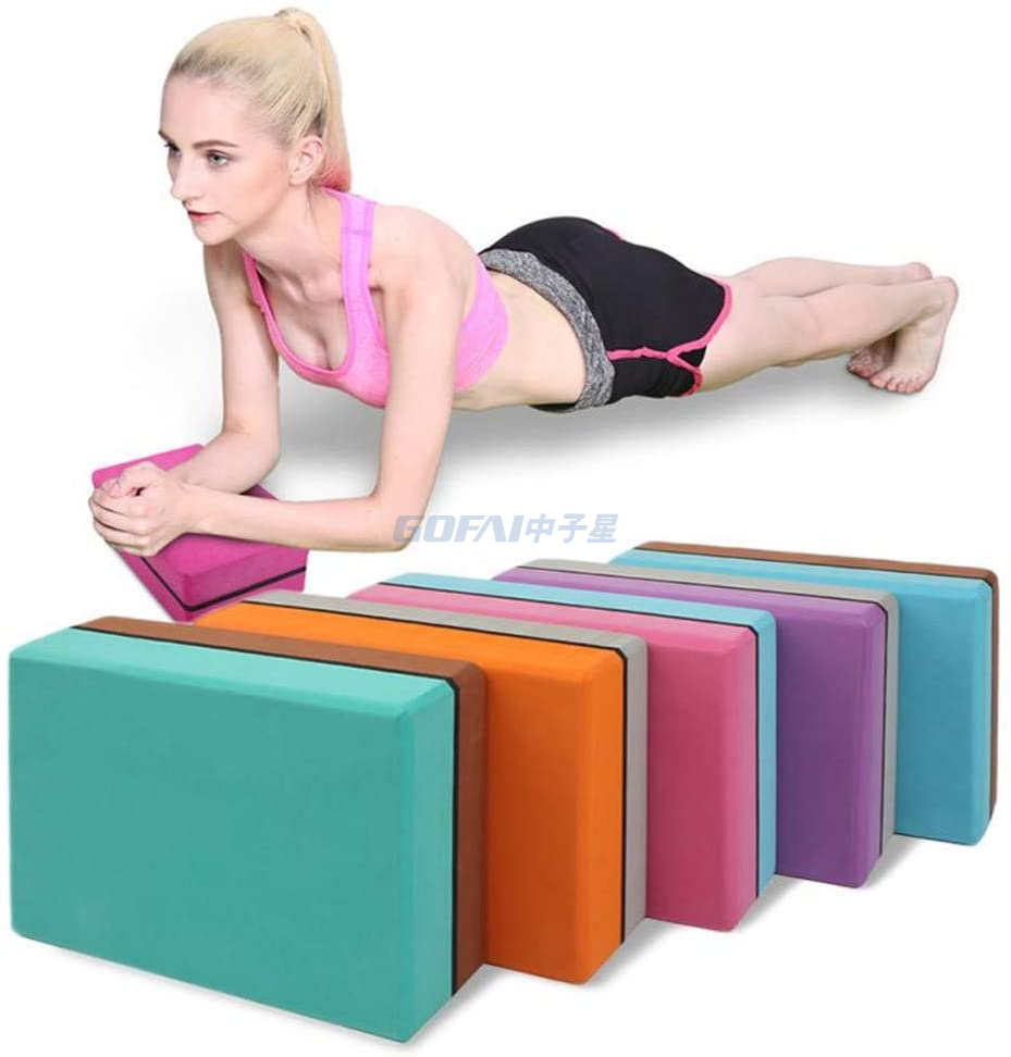 Custom Shape LOGO High-density EVA Foam Fitness Yoga Block