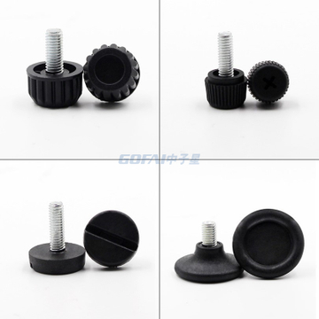 Furniture Table Plastic Base Thread Stem Adjustable Leveling Feet
