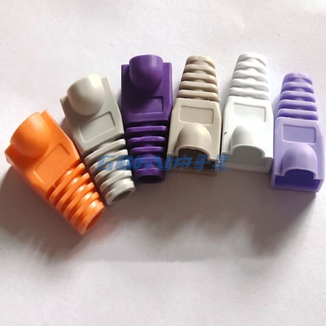 Linkwylan Network Cable Protection Boots For RJ45 Modular Plug Cat5e Cat6 Diameter 5.7-6.2mm Plastic Protection Sleeves 9 Colors