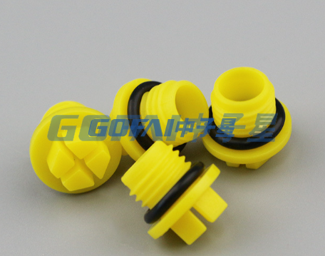 HDPE External Hexagon Cross Threaded Plug with O-Ring