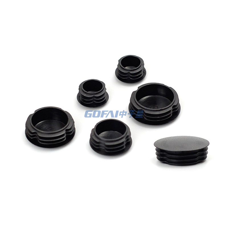 High quality 25mm 32mm 38mm 10mm-60mm Round Plastic Insert End cap for Stainless Steel Tube Plastic Pipe Plug