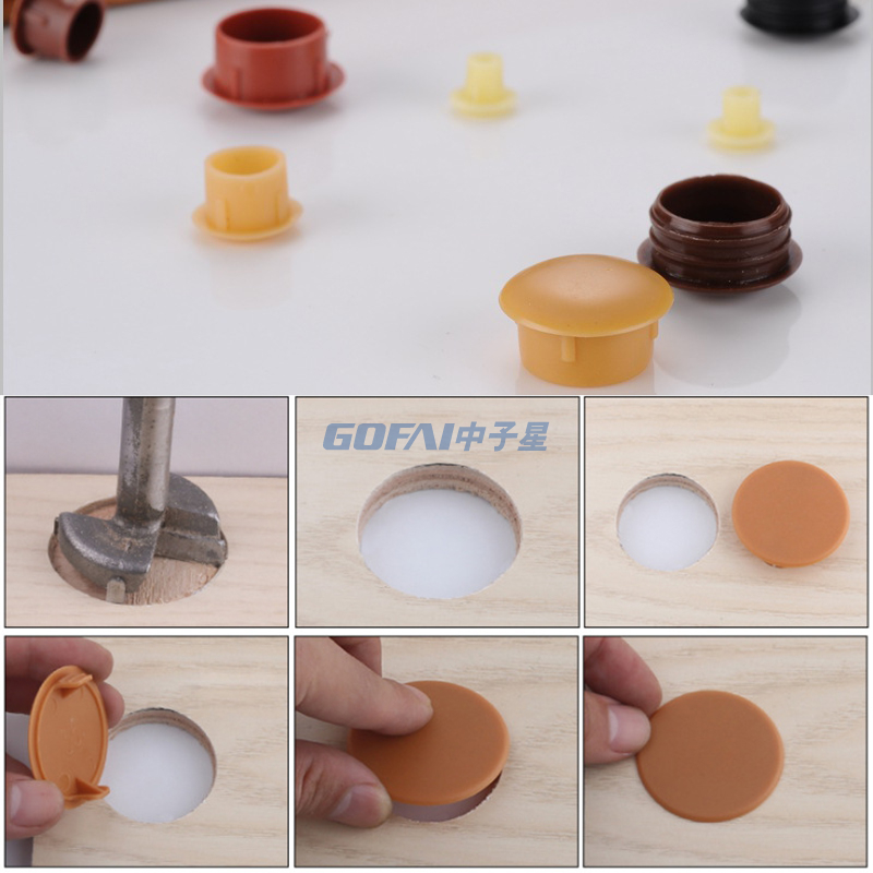 Furniture Threaded Hole Plug Waterproof Post Pipe Insert End Caps Hole Plugs