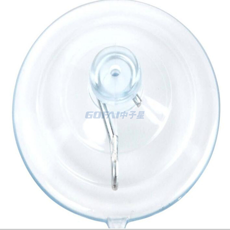 Amazon Hot Sale Suction Cup Diameter 60MM Suction Cup Hook Pvc Transparent Suction Cup Hook Bird Feeder Suction Cup Hook