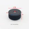 38*M8 Nut Round Plastic Threaded Insert Plug for Furniture Chair Leg Pipe Tube