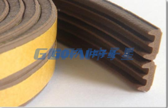 Sponge EPDM Foamed Self Adhesive Rubber Seal Strip