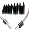 Various Customized BLACK RUBBER Multi Purpose End Cover Foot Stopper Feet For Tubular Feet Table Chairs