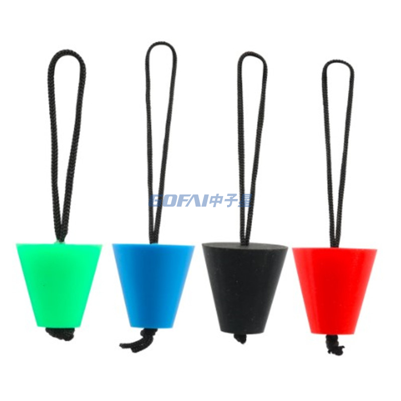 Silicone Scupper Plugs Drain Holes Stopper Bung with Lanyard Universal Kayak Scupper Plug Kit