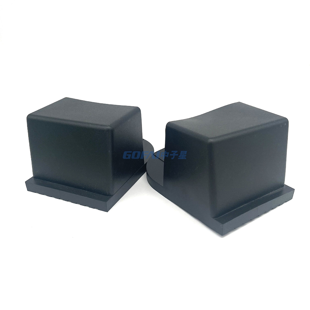 Fitness Equipment Accessories 50*70 PVC Foot Cap with Nail / 50*80 Plastic Anti-slip Protector End Cap