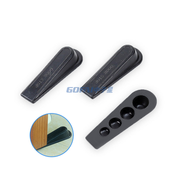 Non-Scratching Anti-Slip Rubber Door Stopper Wedge for Bottom of All Floors / Silicone Baby Safety Door Stop Wedge