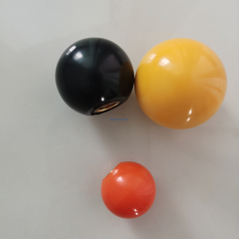 Mechanical Fastening Spare Parts Anti Slip Bakelite Plastic Ball Handle Knobs M10 M6 M8 Stued