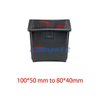 100*50mm To 80*40mm Rectangular Plastic Reducing Bushings Square Tube Hollow Sleeve for Pipe Fitness Equipment Accessories