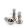 Stainless Steel Carbon Steel Black Zinc/ Bright Nickel Cross Round Head Self Tapping Flat Tail Screw