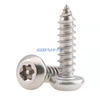304 stainless steel plum blossom groove screw with column Self-tapping Screws with Cross Round Head and Pointed Tail 