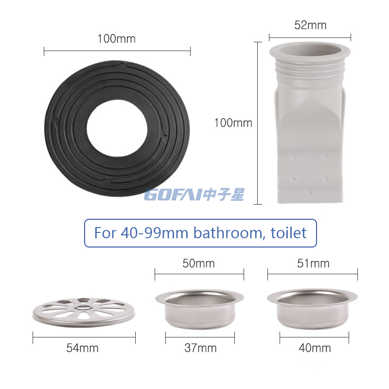 Bathroom Sewer Pipe Seal Ring Silicone Deodorant Floor Drain Core