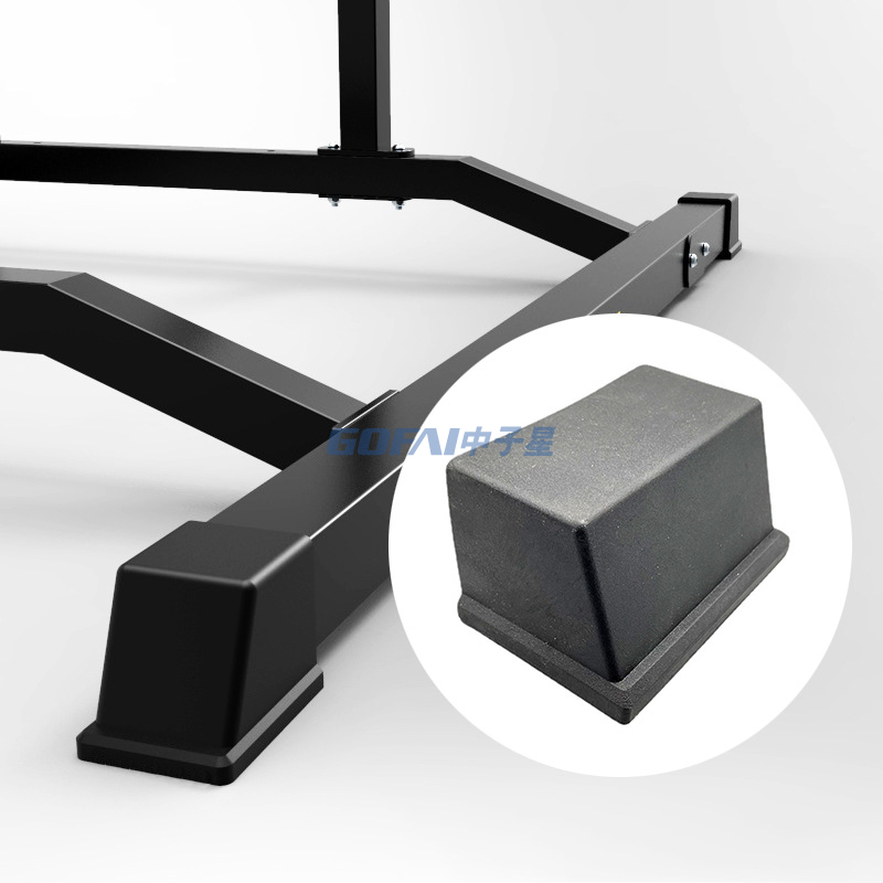 Fitness Equipment Accessories 50*70 PVC Foot Cap with Nail / 50*80 Plastic Anti-slip Protector End Cap