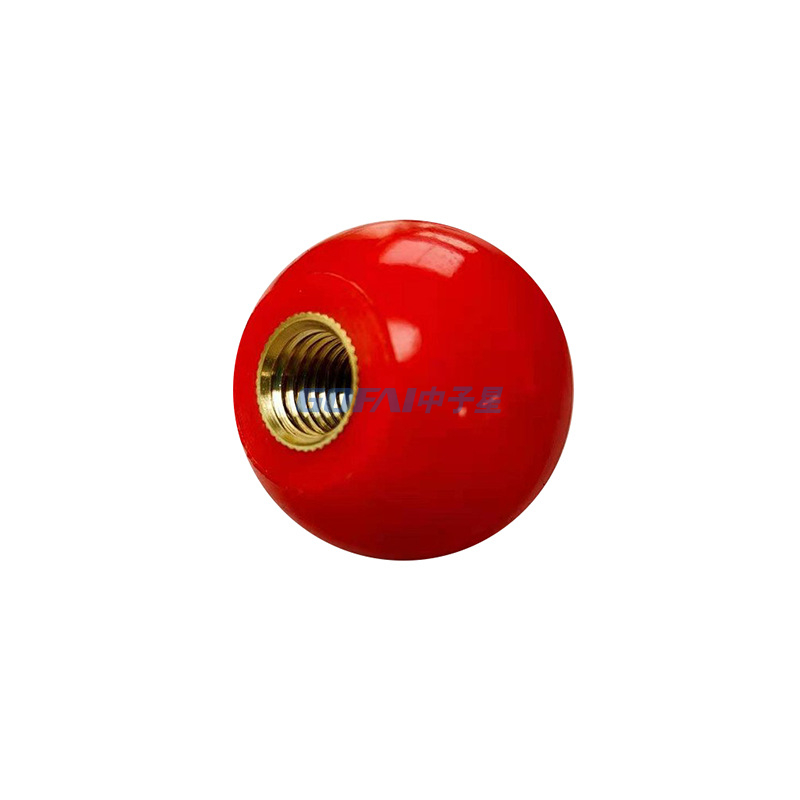 Bakelite Handle Knobs With Copper Thread for Machine Tool / Operating Rod Bakelite Handle Ball Thread Knurling Handle Screw Knob
