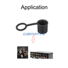 Silicone BNC-B Dust Cap Durable Dust Plug for BNC Female Connector - Protective Cover for CCTV Camera Cable Video RF Head