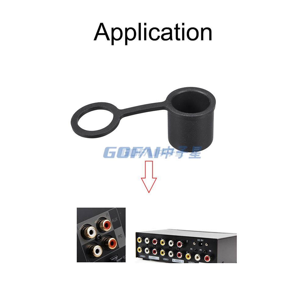 Silicone BNC-B Dust Cap Durable Dust Plug for BNC Female Connector - Protective Cover for CCTV Camera Cable Video RF Head