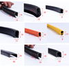 EPDM PVC U-frame Anti-collision Self-clamping Edge Protection Sealing Strip with Metal For Cars And Cabinet Doors