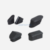 Supplier Furniture Black Plastic Oblique Oval End Cap Tubing Insert Pipe Plugs