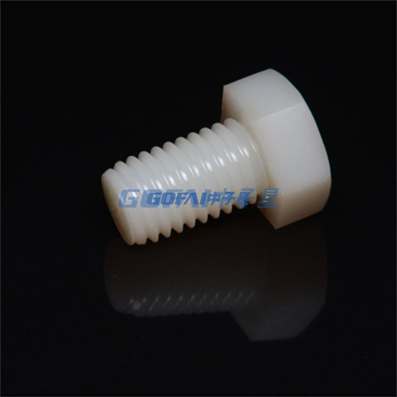 Factory Price in Stock High Quality Black/white Cross Pan Head PA66 Polyamide Nylon Plastic Screw