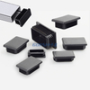 Plastic Pipe End Cap 10*20 15*20 50* 100 Rectangular Plastic Hole Plugs Pipe Inserts for Furniture Metal Tube Chair Leg