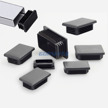 Plastic Pipe End Cap 10*20 15*20 50* 100 Rectangular Plastic Hole Plugs Pipe Inserts for Furniture Metal Tube Chair Leg