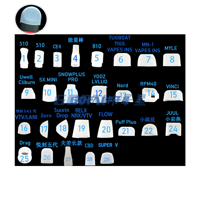 Cigarette Vapes Silicone Test Mouth Pieces Drip Tips