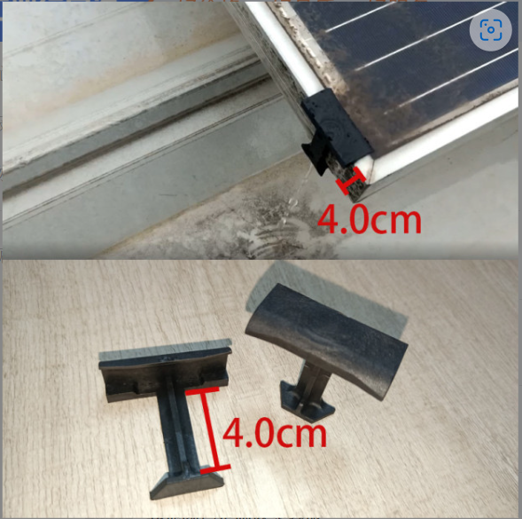 Solar Panel Water and Mud Drain Away Clip