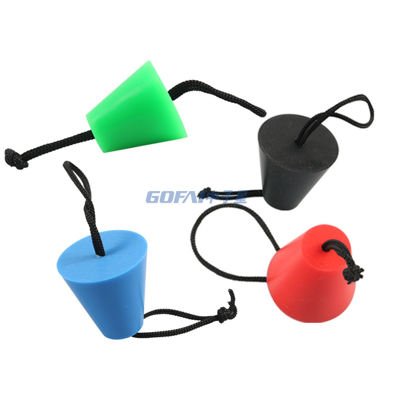 Silicone Scupper Plugs Drain Holes Stopper Bung with Lanyard Universal Kayak Scupper Plug Kit