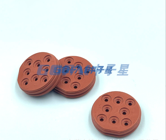 Custom Multi-Hole Electric Wire Embedded Rubber Connector Grommet