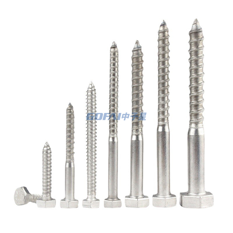 304 stainless steel outer hexagon Self-tapping screw outer hexagon self tapping wood screw bolt half tooth screw M6M8M10