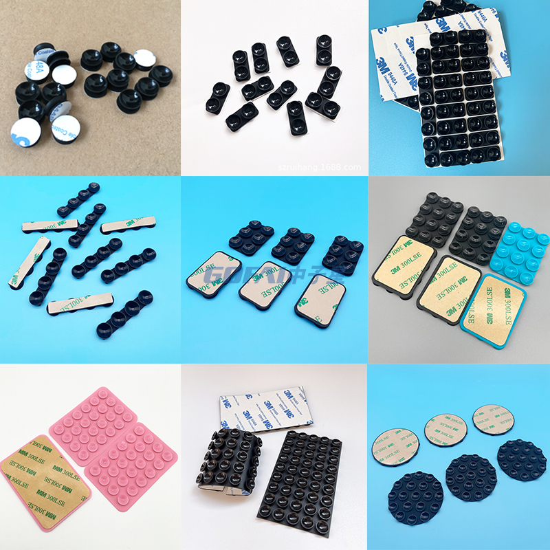 Self Adhesive Silicone Rubber Suction Cup for Mobile Phone Silicone Suction Phone Case Adhesive Mount Phone Holder