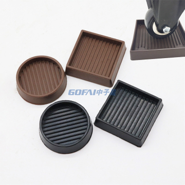 Furniture Caster Cups with Anti Sliding Floor Grip / Wheel Rubber Stopper Floor Protective Pads for Furniture Sofa Beds Chairs