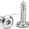 304 Stainless Steel Chamfered Hexagonal Socket Self-tapping Screw/ Large Flat Head Hexagonal Socket Self Tapping Furniture Screw