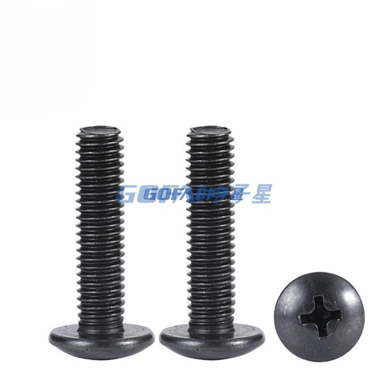 Nickel Plated Large Flat Head Screw Cross Machine Screw/Bowl Cut Screw/Half Round Head Bolt M3/M4/M5