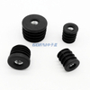 Plastic Insert Plug Pipe Tube End Cover with Thread Nut/ Tube Fitting Stopper Furniture Screw Tube Insert Plugs/ Adjusting The Foot Tube Plug 