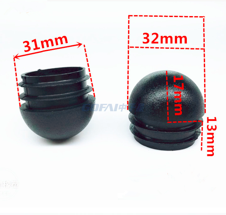 Furniture 22mm And 25mm Round Tube Plug with Inner Bolt