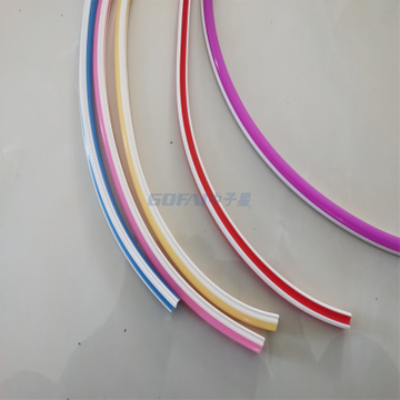 Customized Extruded Profile Decorative Colorful Led Neon Light Silicone Guide Strip Tube Sleeve