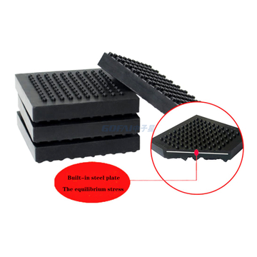 Rubber Cushioning Buffer Foot Pad Anti Vibration Shock Pad For Gym Running Machine Treadmill Air Conditioner