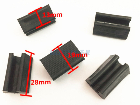 Pipe Clamp Tube Saddle Feet on Sled Chair 
