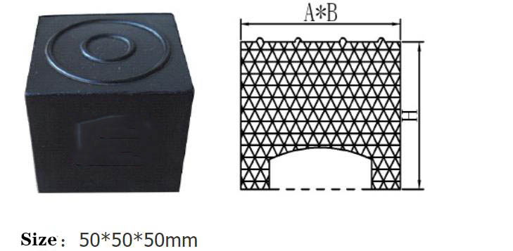 rubber sound isolation block