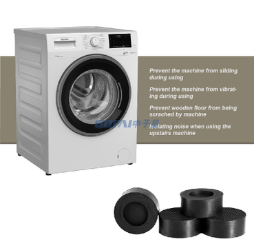 Washing Machine Anti-Vibration Pads Heavy Duty Washer Dryer Pad Furniture Non Slip Raise Height Feet Floor Protectors Mat