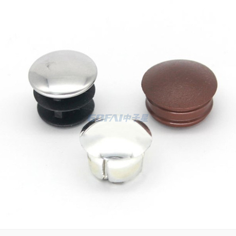 Factory Stainless Steel Cap Plastic Cap 25mm Hole Plug Cap 25mm Chrome End Cap Plug Head Round Hole Plug