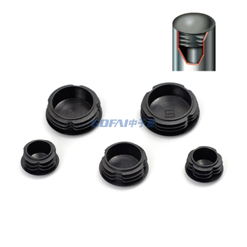High quality 25mm 32mm 38mm 10mm-60mm Round Plastic Insert End cap for Stainless Steel Tube Plastic Pipe Plug
