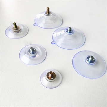 M4 M5 M6 M8 Threaded Transparent PVC Screw Suction Cup For Glass Table Tops