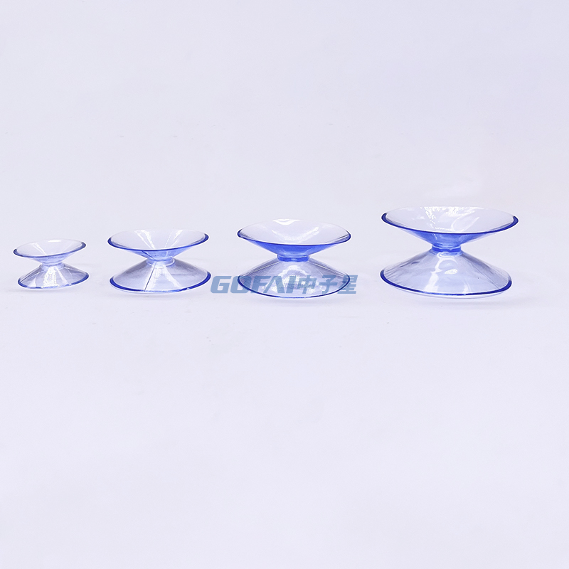 Clear PVC Double Sided Suction Cups 20 25 30 35 40 45mm