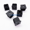 32*32mm M8 Square Plastic Pipe Threaded End Cap Tube Insert with Adjustable Feet for Furniture
