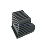 Fitness Equipment Accessories 75*75 mm PVC Foot Cap with Nail / Plastic Anti-Slip Protector Tube End Cap